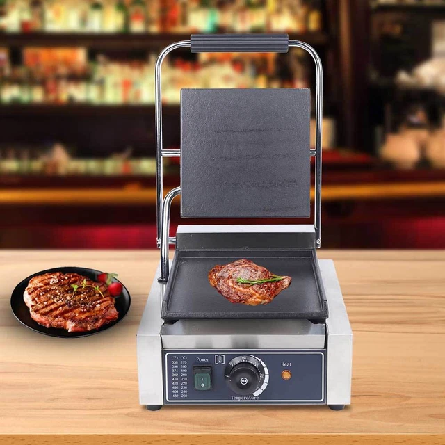 Electric Griddle Sandwich Single Panini Press Grill Maker Toaster Commercial