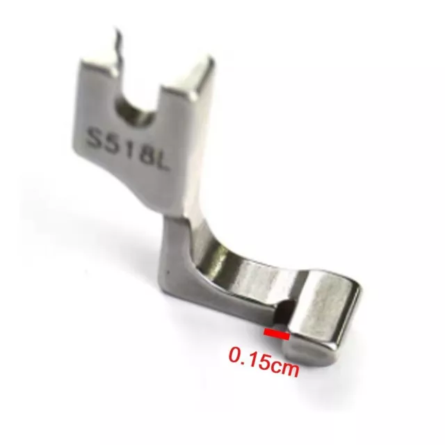 Sewing Machine Single-Sided Invisible Zipper Presser Foot #S518L/T168 Random AU 2
