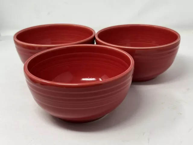 Fiesta Red 5 1/2” Bowl~Fiestaware lot of 3