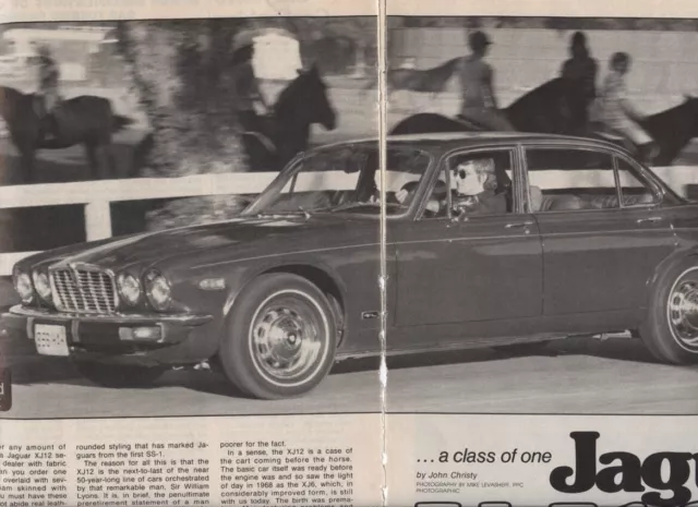 1978 JAGUAR XJ12L 4 PG Road Test Article
