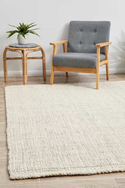 ALISON JUTE RUG Natural Braided Large 5 SIZES Floor mat Carpet FREE POST