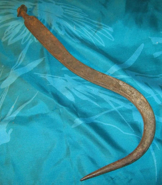 Antique Hand Forged IRON GATE LATCH HOOK  or Barn Door Large 10" Hook