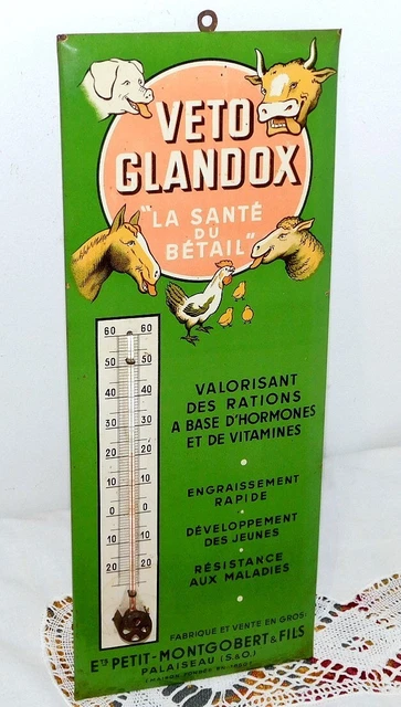Thermomètre publicitaire Germaine Bourret