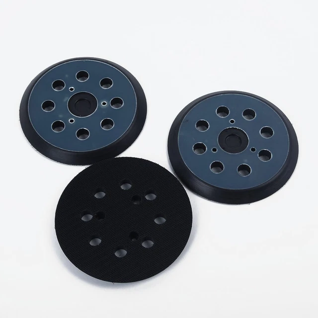 3 almohadillas de lijado de 5 pulgadas para lijadora Makita BO5021K BO5010 BO5021 8 orificios