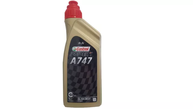 Castrol Power 1 A747 Motoröl mit Rizinusanteil 2 Takt Hochleistungsöl 1 Liter