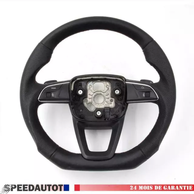 Volant Aplati Cuir  Audi A4 Q5 8W0 Multifonction DSG Echange standard- 3