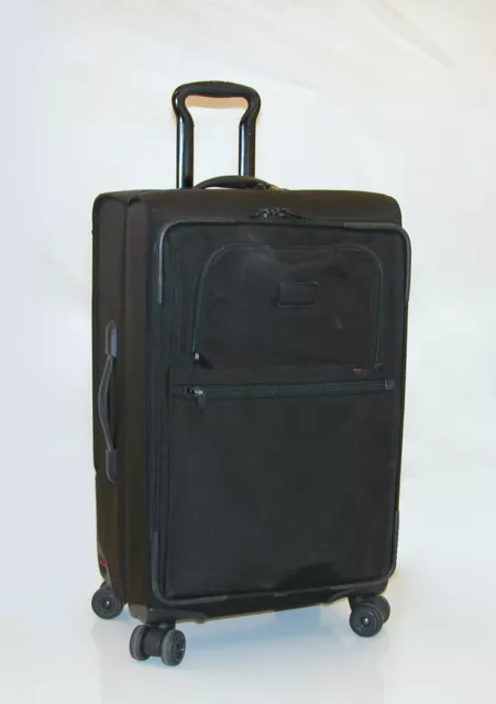 TUMI Alpha 4 Wheeled 25" Expandable Long-Distance Trip Spinner - 22065- Black