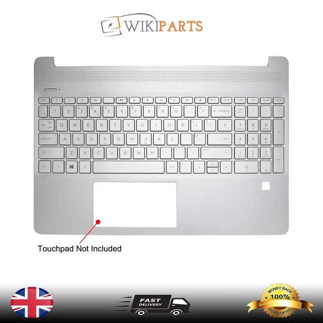 NEW HP 15S-EQ0070AU 15S-EQ2049UR Palmrest Cover Housing UK Keyboard ...