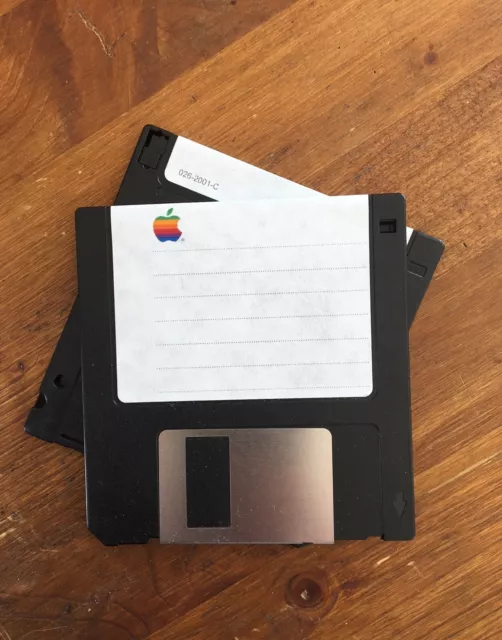 Macintosh  empty floppy Disk 400K 800K 026-2001-C customisable with disk image