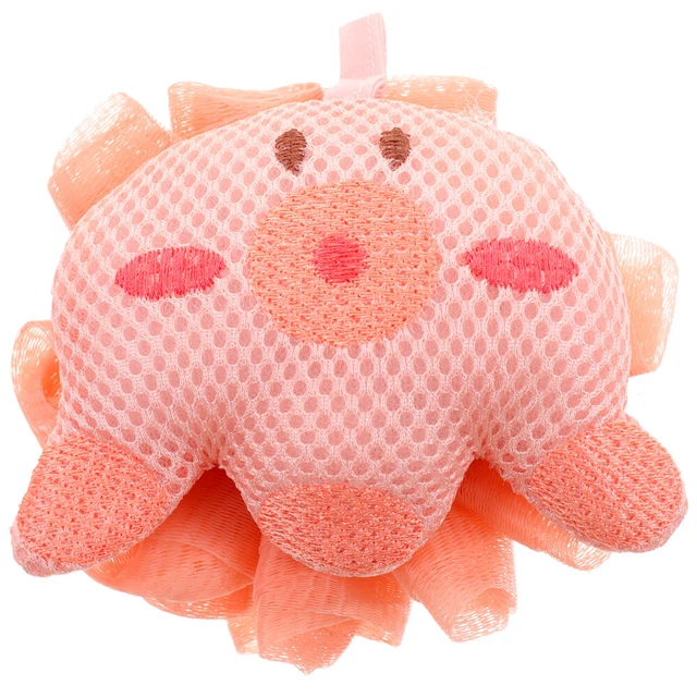 Bola de baño para niños bola de baño ducha corporal fregadora encantadora para niños bañarse
