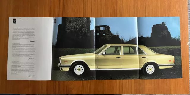 RARE Monteverdi Tiara part sales brochure plus original press negative of car