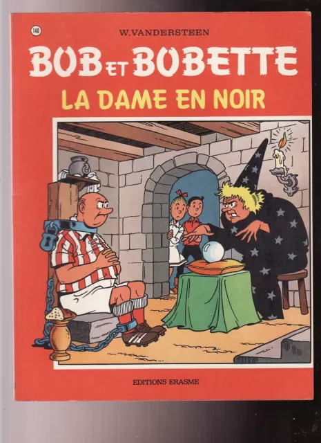Album Bd -Bob Et Bobette-N°140-La Dame En Noir-Vandersteen-Erasme-1974
