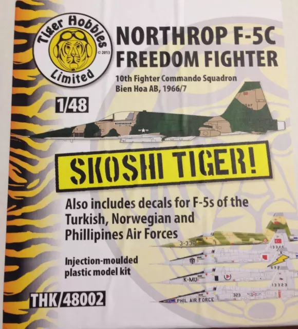 Tiger Hobbies 1/48 Scale NORTHROP F-5C SKOSHI TIGER THK48002