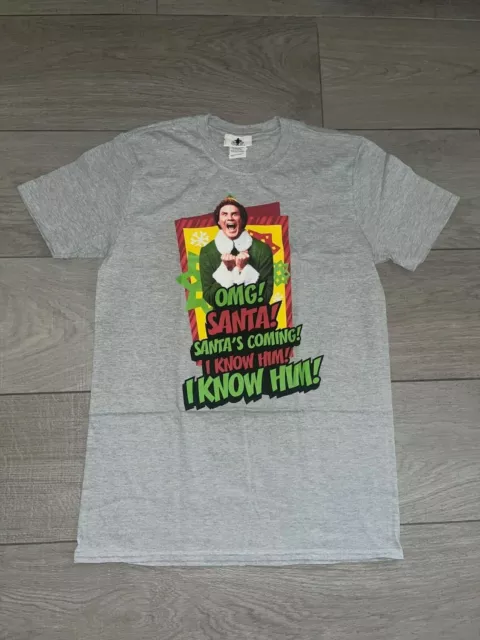 Official Elf the movie OMG Santa's coming Christmas t-shirt Sizes S/M/L/XL/XXL