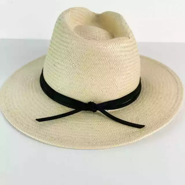 Brixon NWT Women's Ivory Pacific Fedora Straw Hat Size S