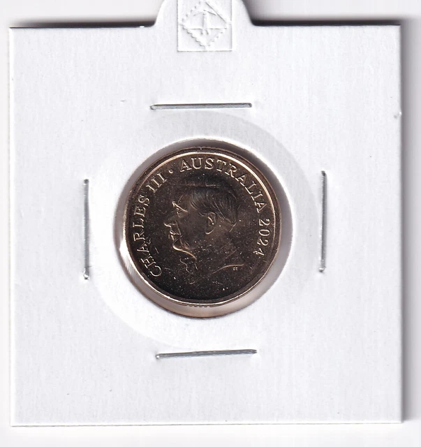 AUSTRALIAN; 2024 2 King Charles Iii Effigy Unc Coin From Ram Roll In