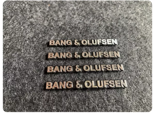 4 x Bang & Olufsen Lautsprecher Aufkleber Sticker Audio - Aluminium