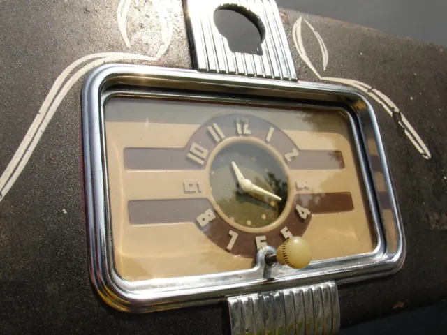 1940 Chevrolet Clock  & Glove Box Working GM Chevy 40 ALL ORIGINAL New Haven