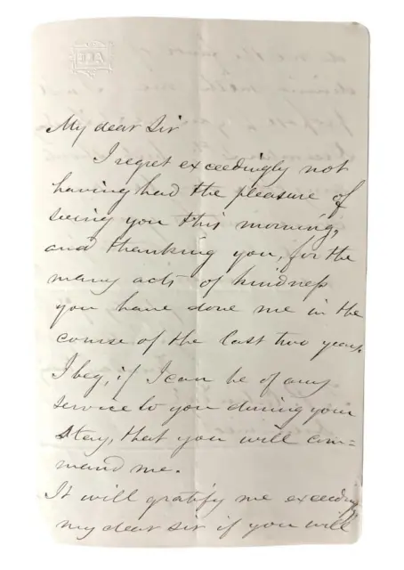 John Jacob Astor Jr. Autograph Letter Signed 1848