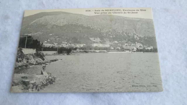 CPA carte postale Baie de Beaulieu _ Vue prise Chemin de St-Jean env. Nice 1905