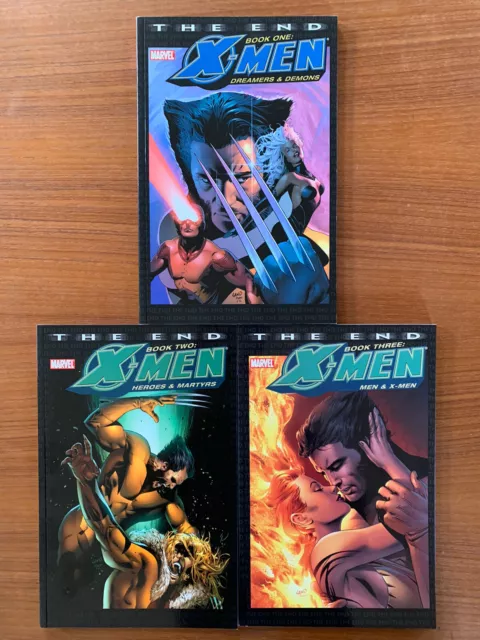 X-Men : The End TPB Lot Vol 1 2 3 - Chris Claremont Complete Run Set 3 Volumes