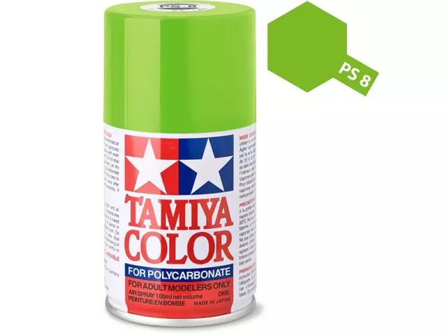 Tamiya COLORE SPRAY VERDE CHIARO  per carrozzerie bomboletta PS-08 100ml