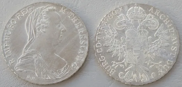 Austria/Austria Maria Theresia Thaler 1780 Silver / Ag p1866 uncirculated