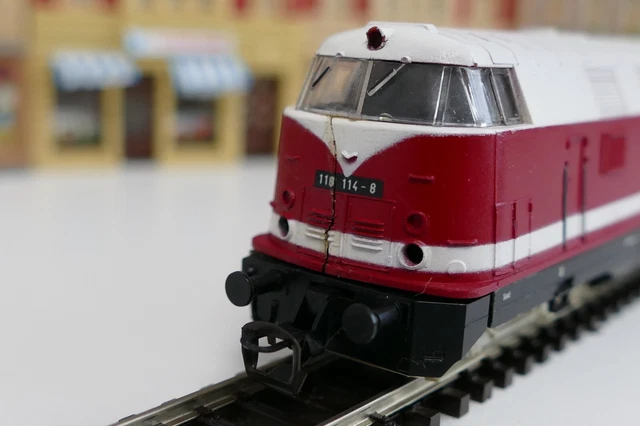 BTTB SPUR TT/1120 Modelleisenbahn Diesellok BR118 1148 der DR ohne