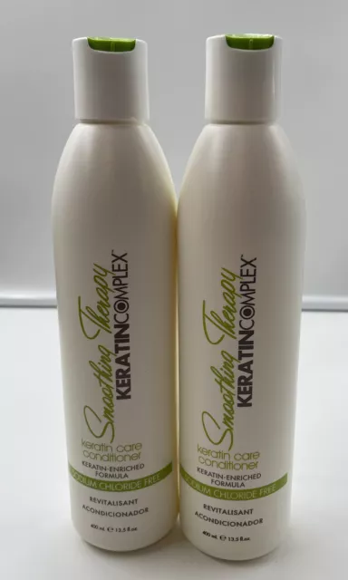 Lot 2 Keratin Complex Smoothing Therapy Keratin Care Conditioner 13.5fl Oz 400ml