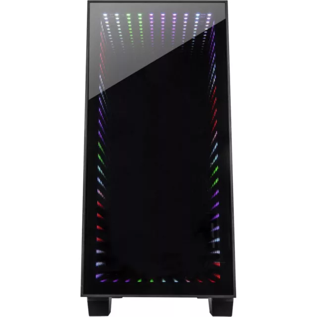 Inter-Tech X-608 Infinity Micro Infinity-Mirror, Tower-Gehäuse, schwarz 2