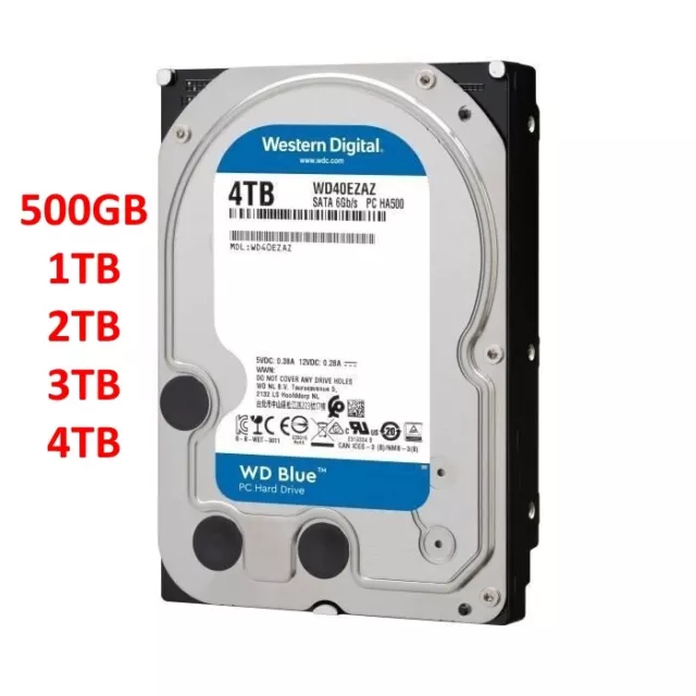 Disque dur WESTERN DIGITAL BLUE de 0,5 a 4 TB HDD