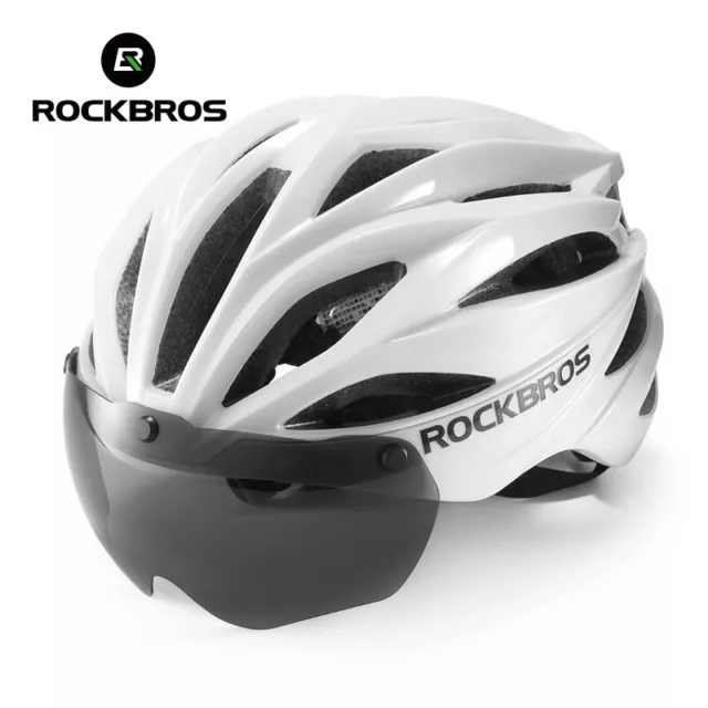 ROCKBROS Ultralight Bike Helmet with Goggles Adjustable Cycling Bicycle Helmet