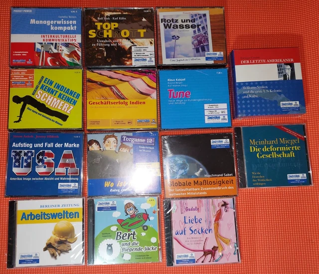 14 x CD Hörbücher NEU und noch eingeschweißt