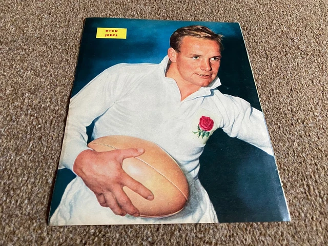 Geeps Rugby WFBK15 WORLD SPORTS Magazine 10X8 Picture Pin Up Dick Jeeps England ...