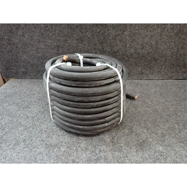 Welding Cable, 66lb Coil, 4/0 AWG, 600V, Stranded, Black. No Box*