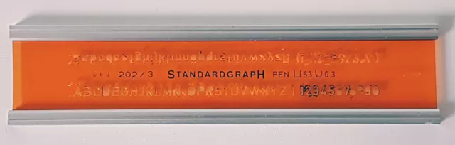 Schriftschablone Schreibschablone Standardgraph 202/3 - Technisches Zeichnen - g