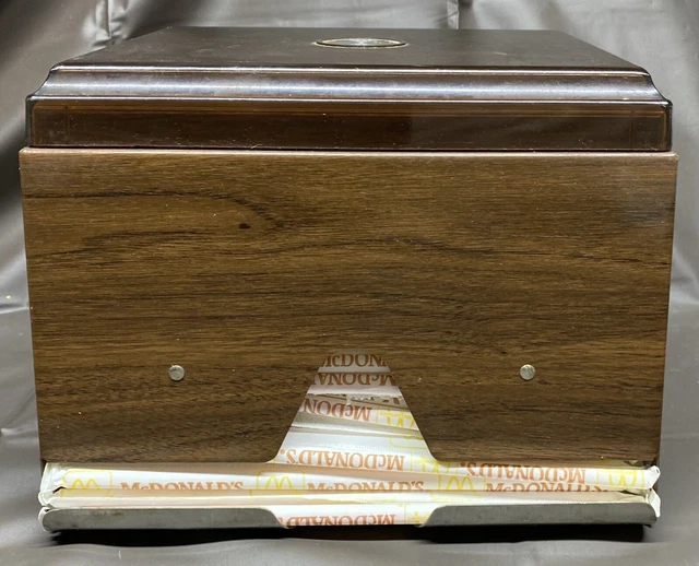 VINTAGE MCDONALD'S PLASTIC Drinking Straw Dispenser Holder With Straws