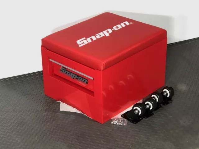 Snap-on Seat Creeper Roller Red Tool Box Casters Chair Snap on Unused FS