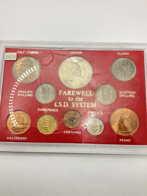 1967 Farewell Crown System British Coin Uncirculated Set