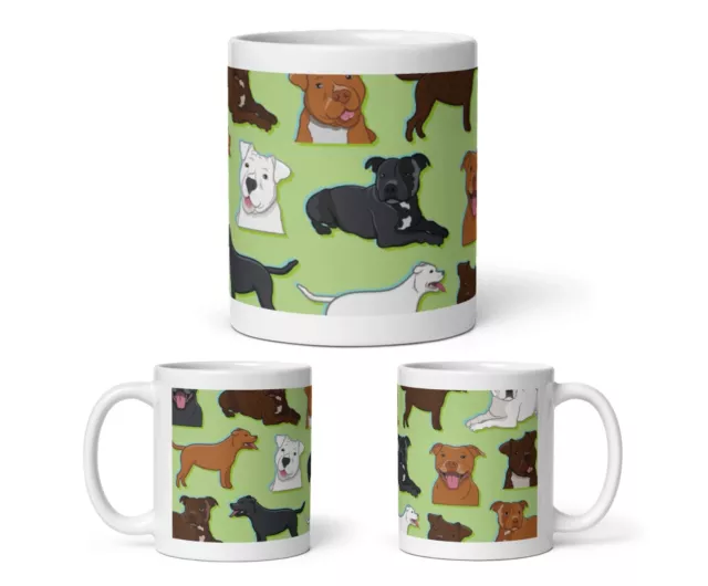 1 x Staffy Dog Mug - Staffordshire Bull Terrier Pets Staffie Cup Gift #81111