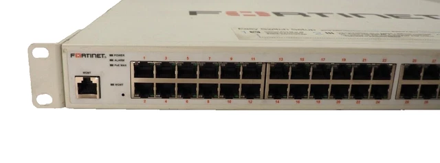 FORTINET FORTISWITCH 448D FPOE 48 Port Managed Switch FS-448D-FPOE Dual ...