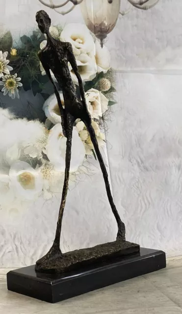 Gia Dali Stuck Big Man Walking Bronze Sculpture Statue Modern Abstract Sculpture