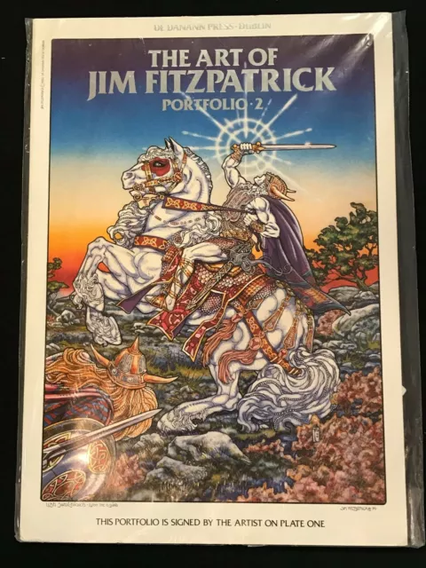 The art of jim fitzpatrick (2) - 1981, portfolio signed. signed, 8 flat Sealed