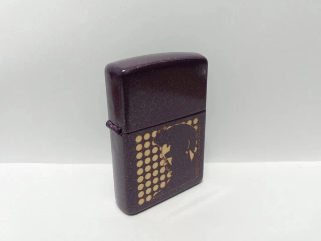 Zippo 2003 Elvis Silhouette Purple Shimmer No Insert No Box Read 3