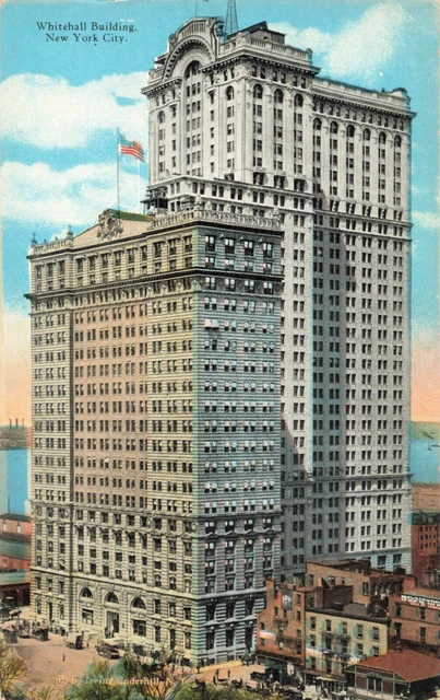 Postcard New York City Whitehall Building New York