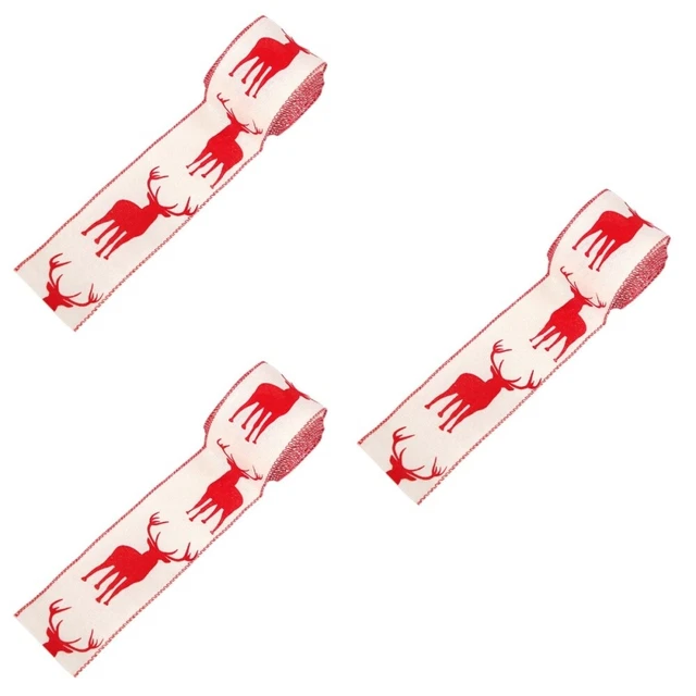 3 rollen von Weihnachten Diy Bänder Geschenk Verpackung Bänder