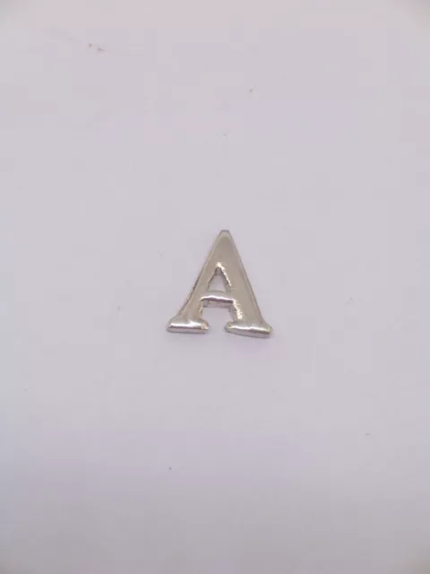 Broche De Veste Avec Initiale - A - en Argent 925 - Pins - Lettre - Alphabet