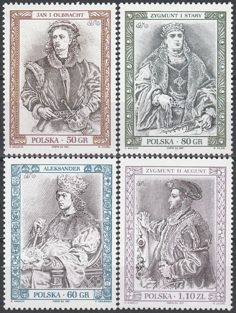 Poland 1997 - Polish Rulers (XII) - Fi 3523-3526 MNH**