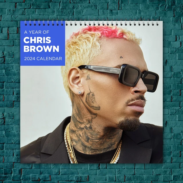 CHRIS BROWN CALENDAR 2025 Chris Brown 2025 Celebrity Wall Calendar