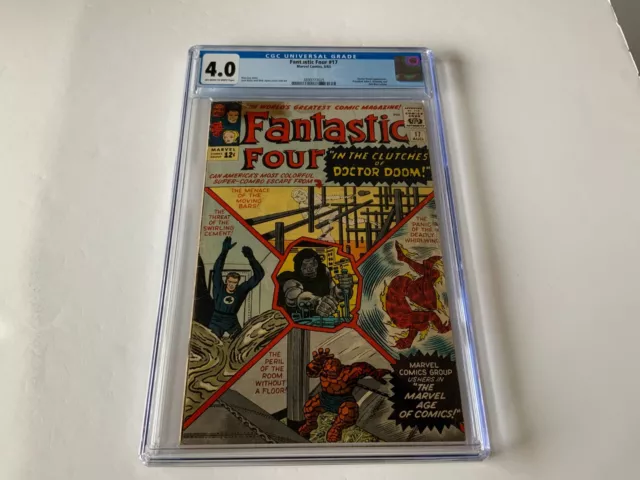 Fantastic Four 17 Cgc 4.0 Doctor Doom Ant Man Jfk John Kennedy Marvel Comic 1963